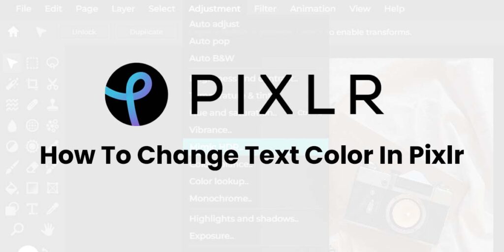 How To Change Text Color In Pixlr