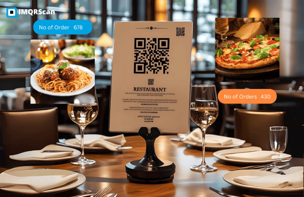 Track how many people scan the QR Code menu. 